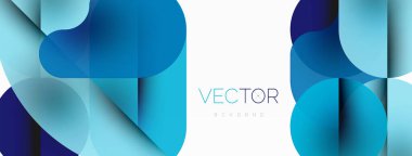 Minimum yuvarlak şekilli geometrik soyut arkaplan. Çember tasarımı. Duvar kağıdı, afiş, arkaplan veya iniş için moda tekno iş şablonu