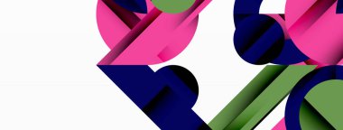 Geometrik diyagonal çizgi ve daire şekli, geniş soyut arkaplan