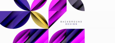 Çemberler ve yuvarlak şekiller geometrik minimum arkaplan