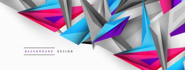 Minimum geometrik soyut arkaplan. Düşük poliamik dinamik üçgen tasarımı. Duvar kağıdı, afiş, arkaplan veya iniş için moda tekno iş şablonu