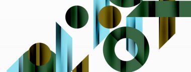 Geometrik diyagonal çizgi ve daire şekli, geniş soyut arkaplan