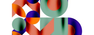 Daire deseni, çizgiler ve oklarla yuvarlak elementler Duvar kağıdı, pankart, arkaplan veya iniş için bileşimi