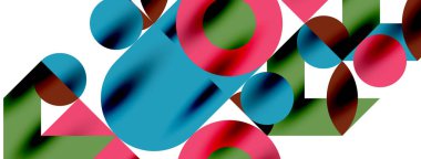 Daire deseni, çizgiler ve oklarla yuvarlak elementler Duvar kağıdı, pankart, arkaplan veya iniş için bileşimi