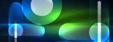 Soyut tasarım, neon ışıklı efektlerle titreşir. Karanlığın içinde büyüleyici bir parıltı yayar. Gözü canlı enerjisiyle büyüler. Cam daireler parlak ışık efektleri