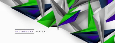 Minimum geometrik soyut arkaplan. Düşük poliamik dinamik üçgen tasarımı. Duvar kağıdı, afiş, arkaplan veya iniş için moda tekno iş şablonu