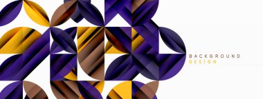 Çemberler ve yuvarlak şekiller geometrik minimum arkaplan