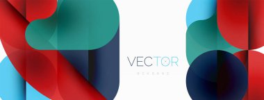 Çemberler ve yuvarlak şekiller geometrik arka planı en aza indirir. Duvar kağıdı, pankart, arkaplan veya iniş için şeffaf geometrik şekiller