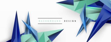 Minimum geometrik soyut arkaplan. Düşük poliamik dinamik üçgen tasarımı. Duvar kağıdı, afiş, arkaplan veya iniş için moda tekno iş şablonu