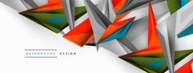 Minimum geometrik soyut arkaplan. Düşük poliamik dinamik üçgen tasarımı. Duvar kağıdı, afiş, arkaplan veya iniş için moda tekno iş şablonu