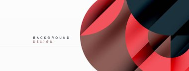 Çember ve çizgi geometrik arka plan. Duvar kağıdı, pankart, arkaplan ya da iniş için çapraz çizgileri olan yuvarlak şekiller