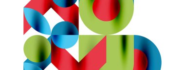 Daire deseni, çizgiler ve oklarla yuvarlak elementler Duvar kağıdı, pankart, arkaplan veya iniş için bileşimi