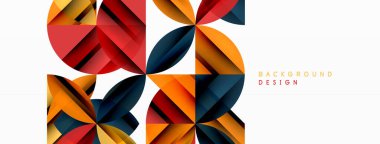 Çemberler ve yuvarlak şekiller geometrik minimum arkaplan