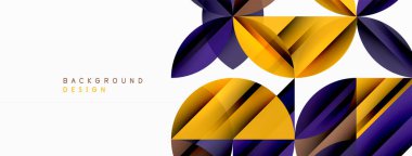 Çemberler ve yuvarlak şekiller geometrik minimum arkaplan