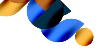 Teknik, dairesel şekilleri, geometrik sanatı en aza indirir. Vektör modern çemberler