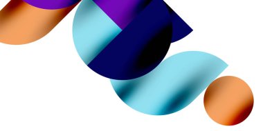 Gölge etkisi parlak daireler ve yuvarlak üçgenler geometrik modern sanat. Duvar Kağıdı, Sancak, Arkaplan, Kart, Kitap İllüstrasyonu, İniş Sayfası