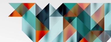 Teknik üstüste binen üçgen elementleri geometrik grafik desen biçimlendirir