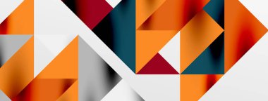 Teknik üstüste binen üçgen elementleri geometrik grafik desen biçimlendirir