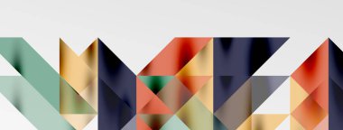 Teknik üstüste binen üçgen elementleri geometrik grafik desen biçimlendirir