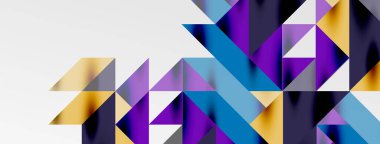 Teknik üstüste binen üçgen elementleri geometrik grafik desen biçimlendirir