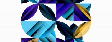 Çemberler ve yuvarlak şekiller geometrik minimum arkaplan