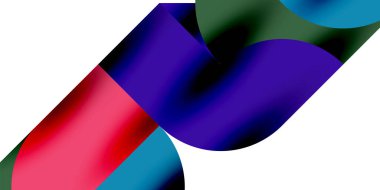 Teknik, dairesel şekilleri, geometrik sanatı en aza indirir. Vektör modern çemberler