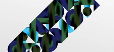 Daireler ve gölgeler. Renkli yuvarlak elementler, üçgenler, yarı daireler ve diğer şekiller. Duvar Kağıdı, Sancak, Arkaplan, Kart, Kitap İllüstrasyonu, İniş Sayfası