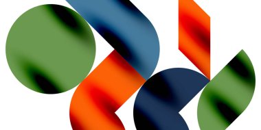 Gölge etkisi parlak daireler ve yuvarlak üçgenler geometrik modern sanat. Duvar Kağıdı, Sancak, Arkaplan, Kart, Kitap İllüstrasyonu, İniş Sayfası