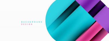 Çember ve çizgi geometrik arka plan. Duvar kağıdı, pankart, arkaplan ya da iniş için çapraz çizgileri olan yuvarlak şekiller