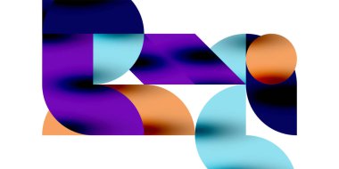 Gölge etkisi parlak daireler ve yuvarlak üçgenler geometrik modern sanat. Duvar Kağıdı, Sancak, Arkaplan, Kart, Kitap İllüstrasyonu, İniş Sayfası