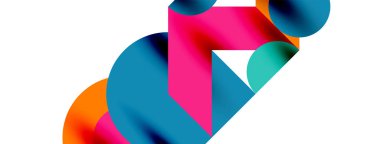 Duvarkağıdı, afiş, arkaplan veya iniş için gölgeli metal renk çemberleri ve diğer geometrik elementler