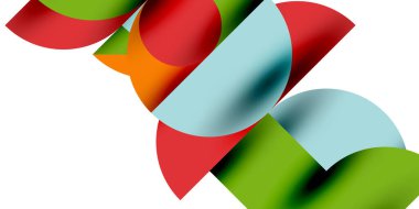 Gölge etkisi parlak daireler ve yuvarlak üçgenler geometrik modern sanat. Duvar Kağıdı, Sancak, Arkaplan, Kart, Kitap İllüstrasyonu, İniş Sayfası