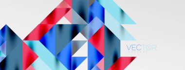 Teknik üstüste binen üçgen elementleri geometrik grafik desen biçimlendirir