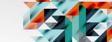 Teknik üstüste binen üçgen elementleri geometrik grafik desen biçimlendirir