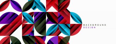 Çemberler ve yuvarlak şekiller geometrik minimum arkaplan