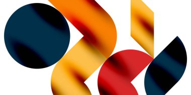 Teknik, dairesel şekilleri, geometrik sanatı en aza indirir. Vektör modern çemberler