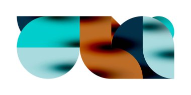 Gölge etkisi parlak daireler ve yuvarlak üçgenler geometrik modern sanat. Duvar Kağıdı, Sancak, Arkaplan, Kart, Kitap İllüstrasyonu, İniş Sayfası