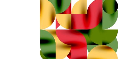 Gölge etkisi parlak daireler ve yuvarlak üçgenler geometrik modern sanat. Duvar Kağıdı, Sancak, Arkaplan, Kart, Kitap İllüstrasyonu, İniş Sayfası