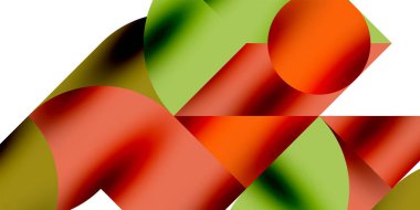 Gölge etkisi parlak daireler ve yuvarlak üçgenler geometrik modern sanat. Duvar Kağıdı, Sancak, Arkaplan, Kart, Kitap İllüstrasyonu, İniş Sayfası