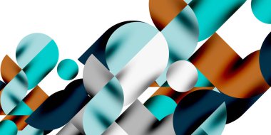 Gölge etkisi parlak daireler ve yuvarlak üçgenler geometrik modern sanat. Duvar Kağıdı, Sancak, Arkaplan, Kart, Kitap İllüstrasyonu, İniş Sayfası