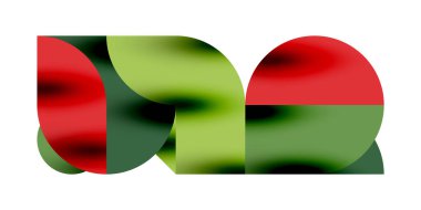 Teknik, dairesel şekilleri, geometrik sanatı en aza indirir. Vektör modern çemberler