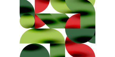 Teknik, dairesel şekilleri, geometrik sanatı en aza indirir. Vektör modern çemberler