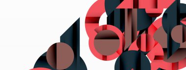 Çember ve çizgi geometrik arka plan. Duvar kağıdı, pankart, arkaplan ya da iniş için çapraz çizgileri olan yuvarlak şekiller