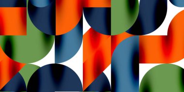 Gölge etkisi parlak daireler ve yuvarlak üçgenler geometrik modern sanat. Duvar Kağıdı, Sancak, Arkaplan, Kart, Kitap İllüstrasyonu, İniş Sayfası