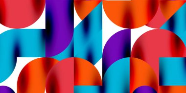 Gölge etkisi parlak daireler ve yuvarlak üçgenler geometrik modern sanat. Duvar Kağıdı, Sancak, Arkaplan, Kart, Kitap İllüstrasyonu, İniş Sayfası