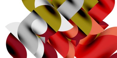 Gölge etkisi parlak daireler ve yuvarlak üçgenler geometrik modern sanat. Duvar Kağıdı, Sancak, Arkaplan, Kart, Kitap İllüstrasyonu, İniş Sayfası