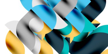 Gölge etkisi parlak daireler ve yuvarlak üçgenler geometrik modern sanat. Duvar Kağıdı, Sancak, Arkaplan, Kart, Kitap İllüstrasyonu, İniş Sayfası