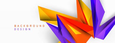 Minimum geometrik soyut arkaplan. Düşük poliamik dinamik üçgen tasarımı. Duvar kağıdı, afiş, arkaplan veya iniş için moda tekno iş şablonu