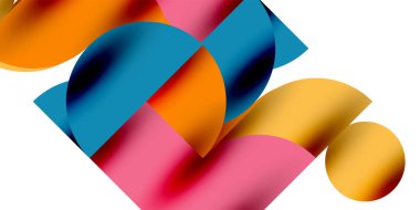Gölge etkisi parlak daireler ve yuvarlak üçgenler geometrik modern sanat. Duvar Kağıdı, Sancak, Arkaplan, Kart, Kitap İllüstrasyonu, İniş Sayfası