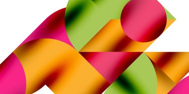 Gölge etkisi parlak daireler ve yuvarlak üçgenler geometrik modern sanat. Duvar Kağıdı, Sancak, Arkaplan, Kart, Kitap İllüstrasyonu, İniş Sayfası