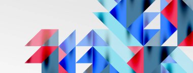 Teknik üstüste binen üçgen elementleri geometrik grafik desen biçimlendirir